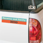Anstand und Sanität 2020 Autoaufkleber (Auf Lkw)