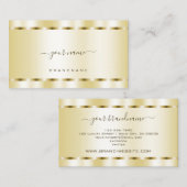 Anständig schimmerndes Licht Golden mit leuchtende Visitenkarte (Vorne/Hinten)