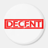 Anständige Briefmarke Magnet (Vorne)