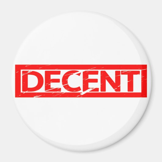 Anständige Briefmarke Magnet (Vorne)