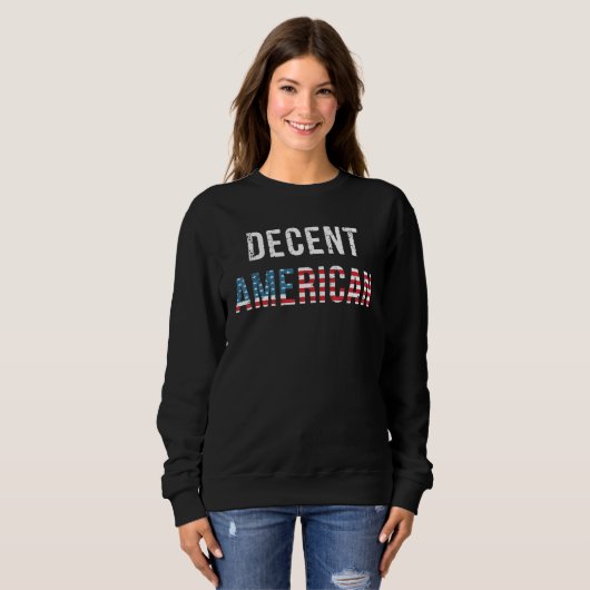Anständiger Amerikaner Sweatshirt (Vorne ganz)