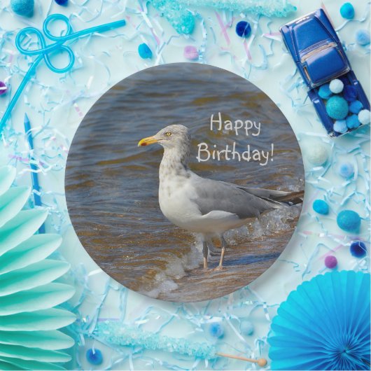 Anstarren der Seemöwe Pappteller (Party)