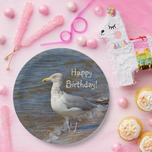 Anstarren der Seemöwe Pappteller (Party)