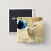 Anstarren einen blauen Stern Button (Vorne & Hinten)