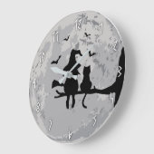 Anstarren entlang der Mond-Wanduhr Große Wanduhr (Winkel)