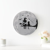 Anstarren entlang der Mond-Wanduhr Große Wanduhr (Zuhause)
