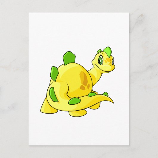 Anstarren von gelbem Chomby Postkarte (Vorderseite)