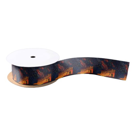 Anstarrender Stern Satinband (Spule)