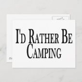 Anstatt Camping zu sein Postkarte (Vorne/Hinten)