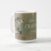 Anstatt Crappie Fishing Kaffeetasse (Vorderseite Links)