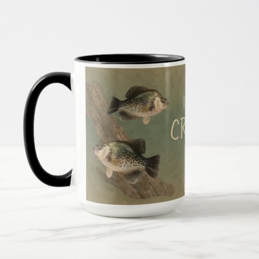 Anstatt Crappie Fishing Tasse (Links)
