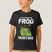 Anstatt Froschjagd Froschfang Natur T-Shirt (Vorderseite)