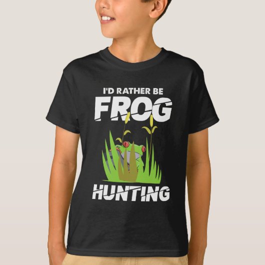 Anstatt Froschjagd Froschfang Natur T-Shirt (Vorderseite)