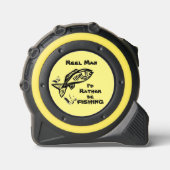 Anstatt große Fische zu fischen Maßband (Vorderseite)