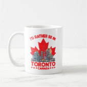 Anstatt in Toronto Kanada Skyline Zitat Kaffeetasse (Links)