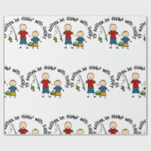 Anstatt zu fischen geschenkpapier (Flach)