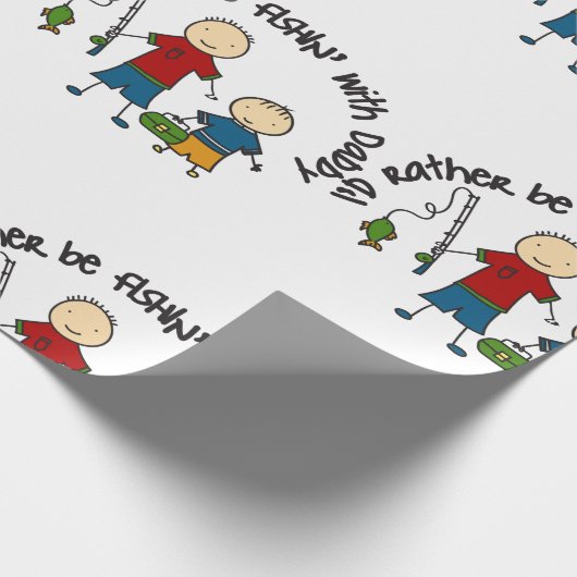 Anstatt zu fischen geschenkpapier (Ecke)