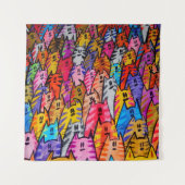 ANSTECHEN Sie 074 - KATZEN 05 - Tapisserie Wandteppich (Vorderseite)