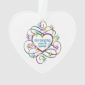 Anstechend Tanzen macht Leben sparsam Ornament (Rückseite)