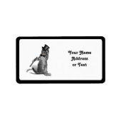 Anstechend Tanzkitte Adressaufkleber (Vorne)