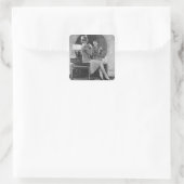 Anstecken Quadratischer Aufkleber (Tasche)