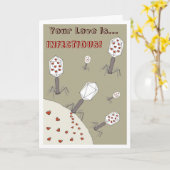 Ansteckende Liebe Karte (Gelbe Blume)