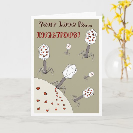 Ansteckende Liebe Karte (Gelbe Blume)