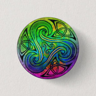 Anstecker Celtic Triskele Button