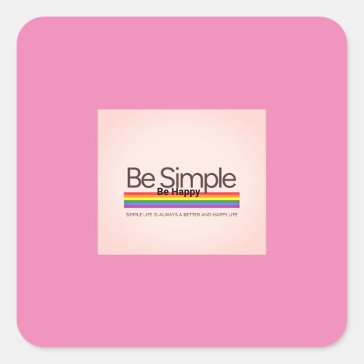 Anstecknadel Quadratischer Aufkleber (Vorderseite)