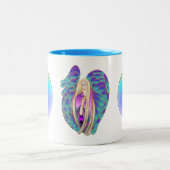 Anstehend Zweifarbige Tasse (Mittel)