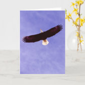 Ansteigende Eagle-Gruß-Karte Karte (Gelbe Blume)