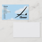 Ansteigende gleitene Sailplane Visitenkarte (Vorne/Hinten)