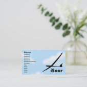 Ansteigende gleitene Sailplane Visitenkarte (Stehend Vorderseite)