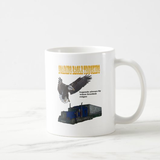 Ansteigender Eagle-LKW-Transport Kaffeetasse (Rechts)
