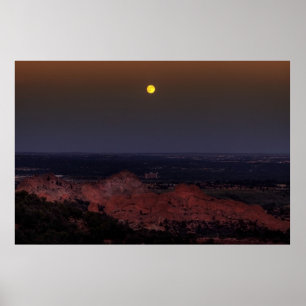 Ansteigender Mond Poster