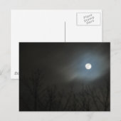 Ansteigender Mond Postkarte (Vorne/Hinten)