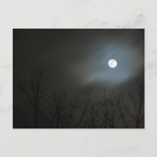 Ansteigender Mond Postkarte (Vorderseite)