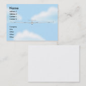 Ansteigendes gleitenes Sailplane Segelflugzeug Visitenkarte (Vorne/Hinten)