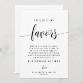 anstelle der Favoriten für die Hochzeitskarte Programm (Vorne/Hinten)