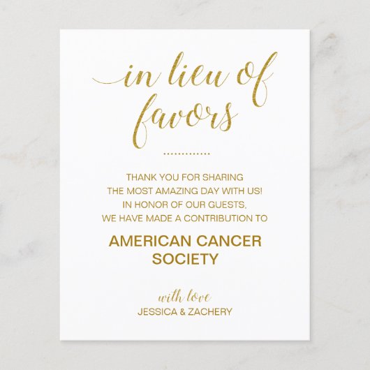 Anstelle der Lieblings-Wohltätigkeit-Spende Gold H (Vorderseite)