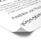 Anstelle der Lieblings-Wohltätigkeit Spenden Hochz Poster (Ecke)