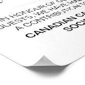 Anstelle der Lieblings-Wohltätigkeit Spenden Hochz Poster (Ecke)