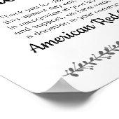 Anstelle der Lieblings-Wohltätigkeit Spenden Hochz Poster (Ecke)