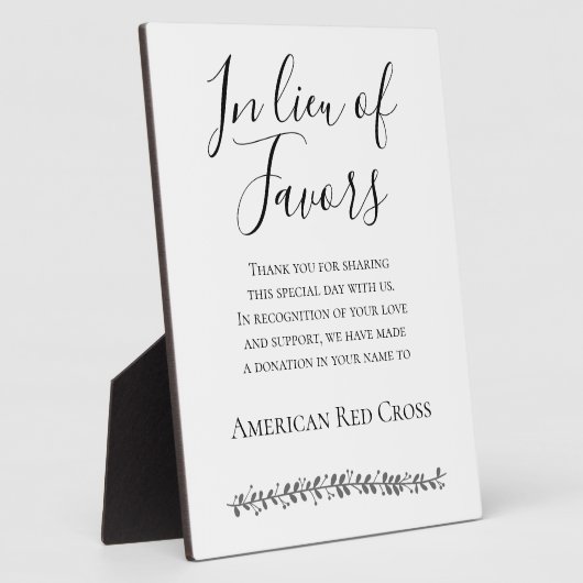 Anstelle der Lieblingsspende für die Hochzeit der  Fotoplatte (Seite)