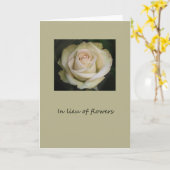 anstelle von Blume Karte für Beileid/Beerdigung (Gelbe Blume)