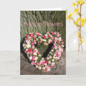 anstelle von Blume Karte für Beileid/Beerdigung (Gelbe Blume)