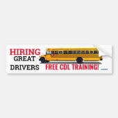 ANSTELLENDES es-frei CDL TRAINING der GROSSEN Autoaufkleber (Vorne)