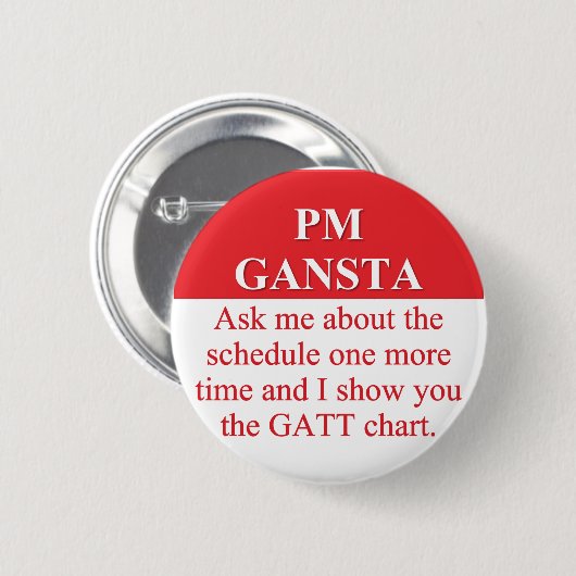 Anstellengangster im Projektleiter (3) Button (Vorne & Hinten)