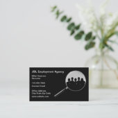 Anstellung Agency Moderne Visitenkarten Vorlage Visitenkarte (Stehend Vorderseite)