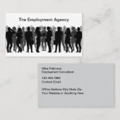 Anstellung Agency Recruiter Business Cards Visitenkarte (Vorne/Hinten)